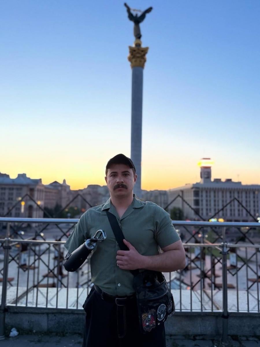 Ярослав Грубич с протезом