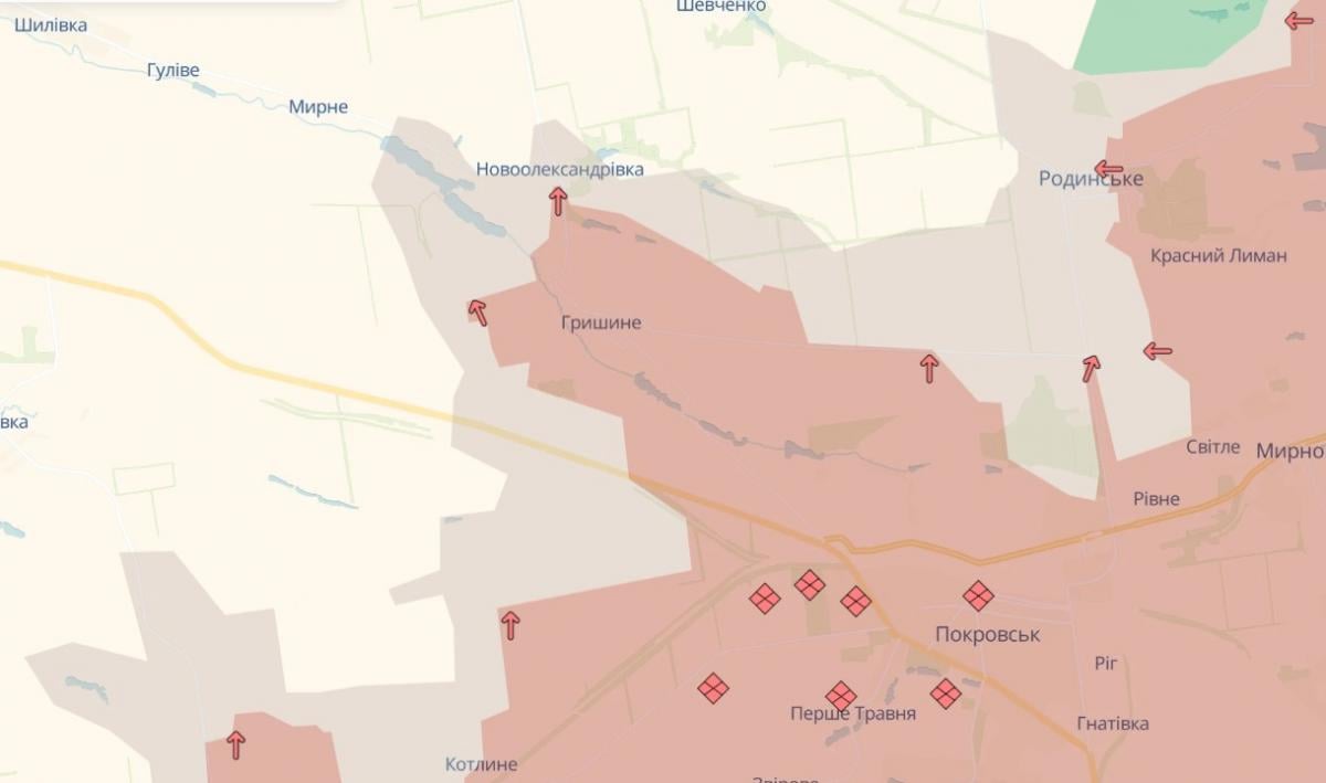 Просування ворога поблизу Новоолександрівки