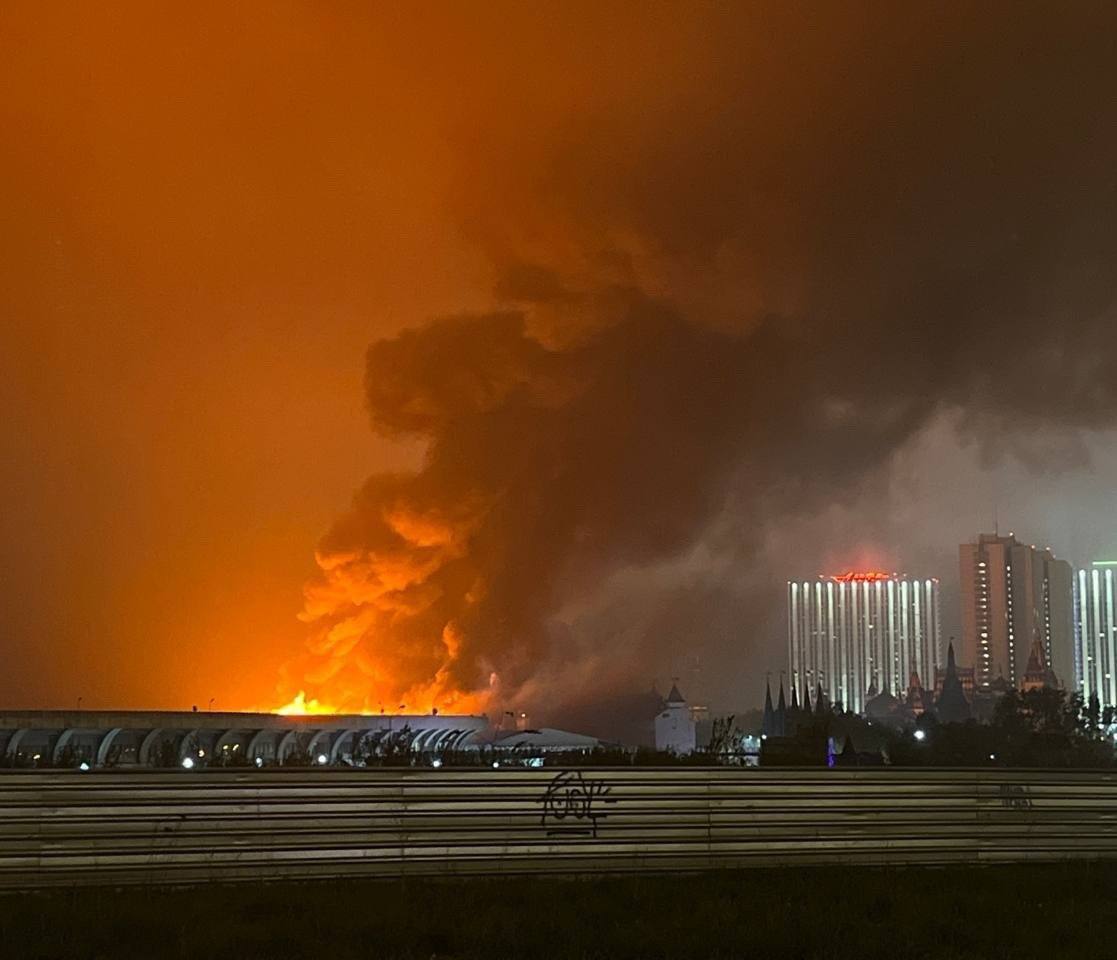 Пожар в Москве 