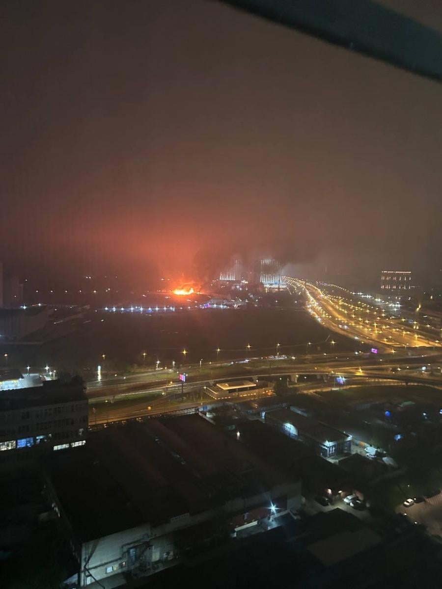 Пожар в Москве 