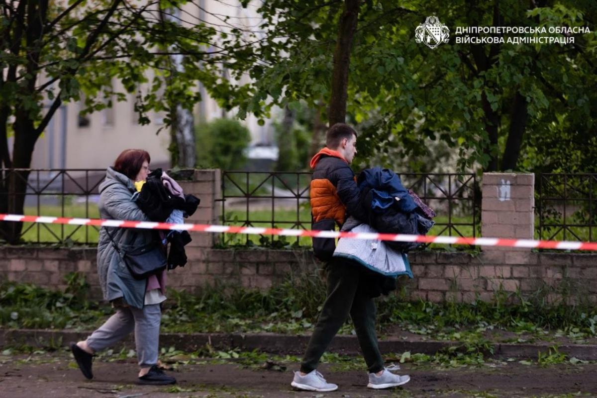Наслідки атаки на Дніпро у ніч проти 18 травня 2026