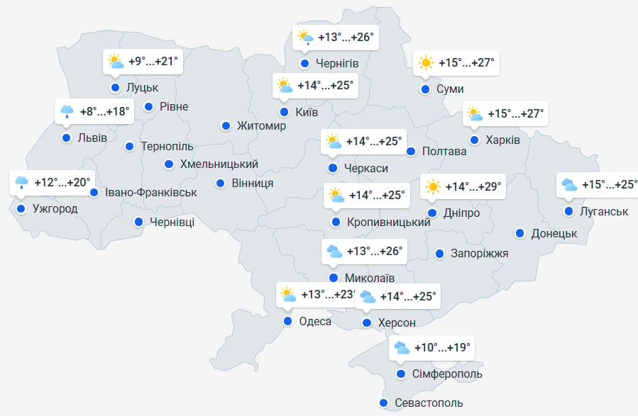 От жары до гроз и сильного ветра: погода в Украине будет резко меняться