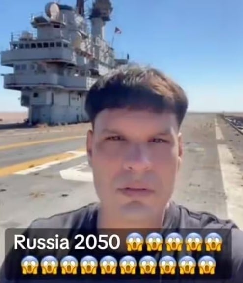 Блогер утверждает, что побывал на российском военном аэродроме в 2050 году