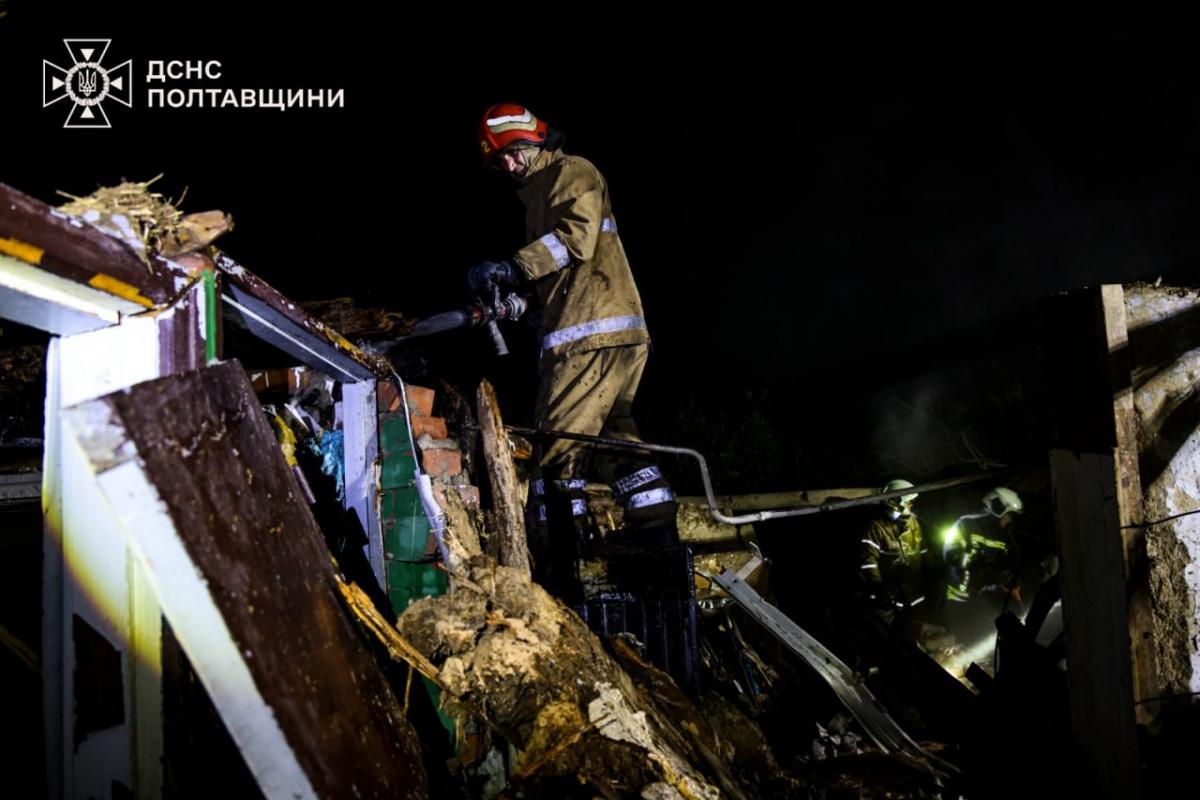 Последствия удара по Полтавщине Последствия удара по Полтавщине