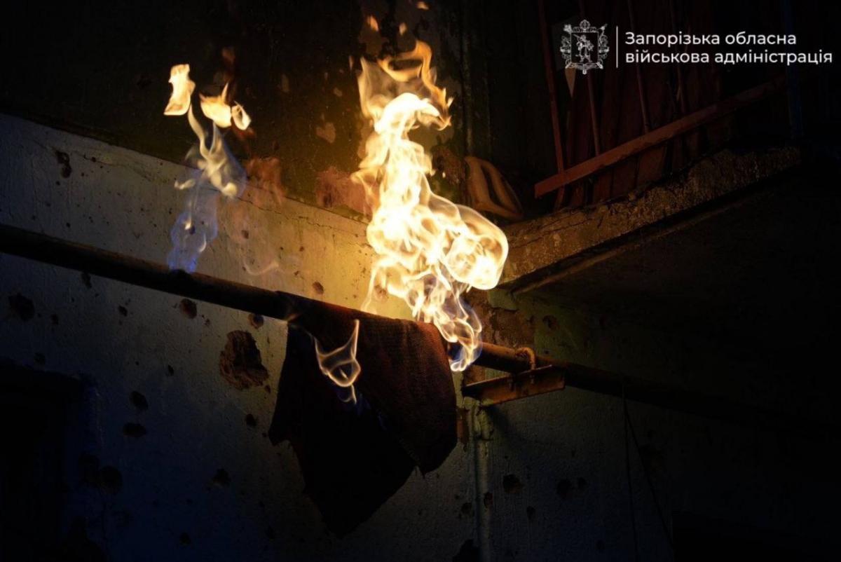 Наслідки атаки дронів на Запоріжжя 29 травня