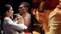 Саня, не грайся: розкішна дружина Усика емоційно підтримала боксера під час бою