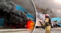 Россия среди белого дня ударила по Днепру: бушует пожар, есть разрушения