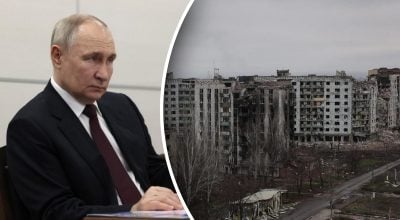 Путин, разрушенная константиновка