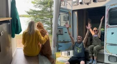 Девушка с отцом переделала старую скорую в дом на колесах Девушка с отцом переделала старую скорую в дом на колесах