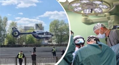 Попри війну, в Київ гелікоптером доставили серце для порятунку юнака з Рівненщини