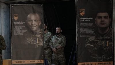 Полк "Скеля" провів у Дніпрі урочисту присягу до Дня Героїв