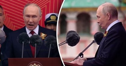 Путін виступив на параді в Москві: що говорив про війну