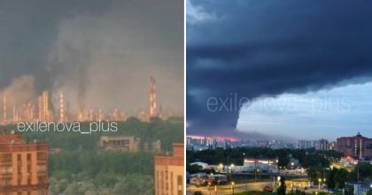 Рязань — у чорному димі: завод Роснафти охоплений вогнем після атаки дронів