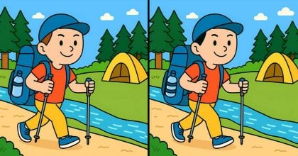 IQ-челендж: потрібно знайти 3 відмінності на зображенні туриста за 19 секунд