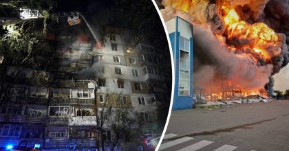 РФ запустила "Орєшнік" по Київщині і вдарила по багатоповерхівці у Черкасах