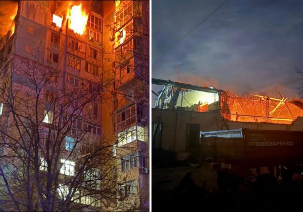 РФ атаковала Одессу: есть "прилеты",  горят многоэтажки и порт