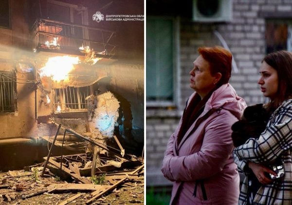 У Дніпрі після удару дронів загорівся житловий будинок: постраждала вагітна жінка