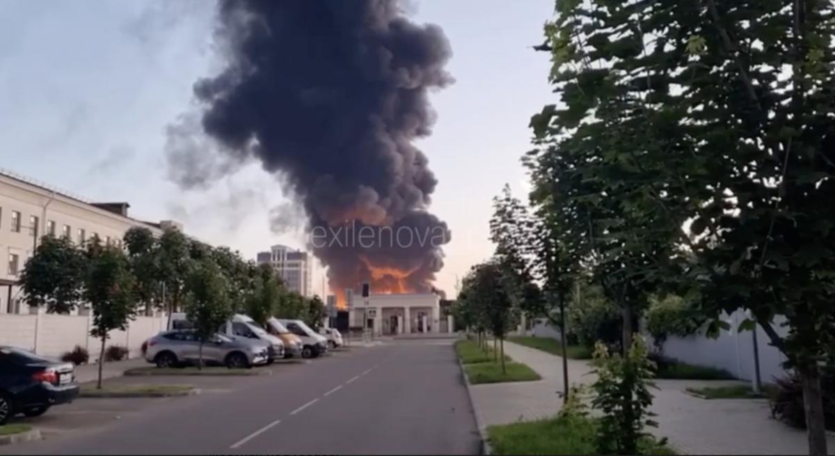 Пожежа на нафтобазі в Усть-Лабінську