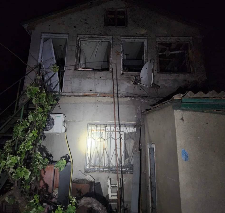 Наслідки атаки БПЛА на Одещині