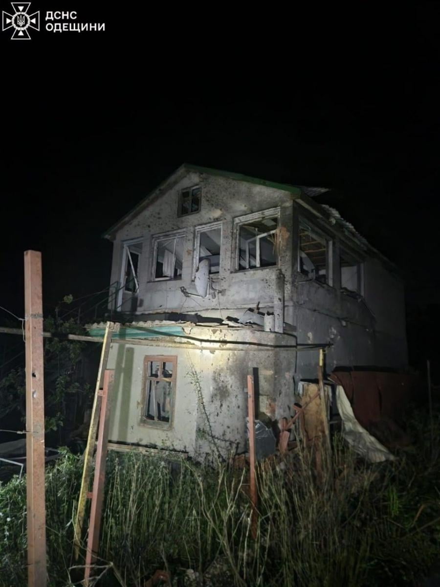 Наслідки атаки БПЛА на Одещині