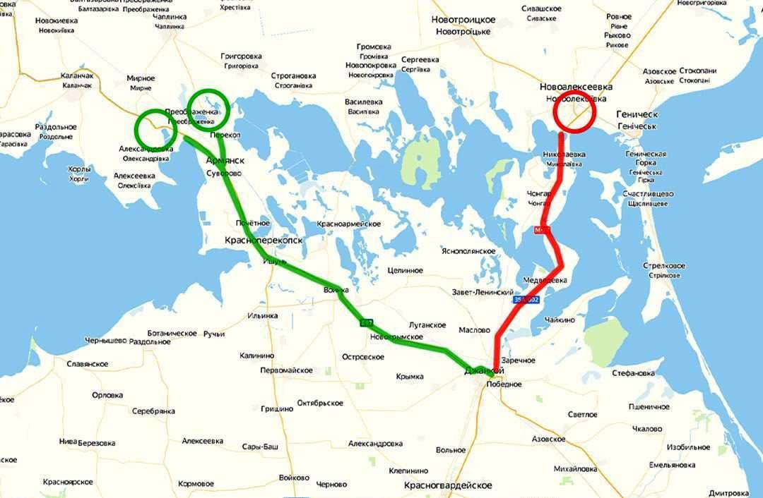 Удар по мосту в Криму