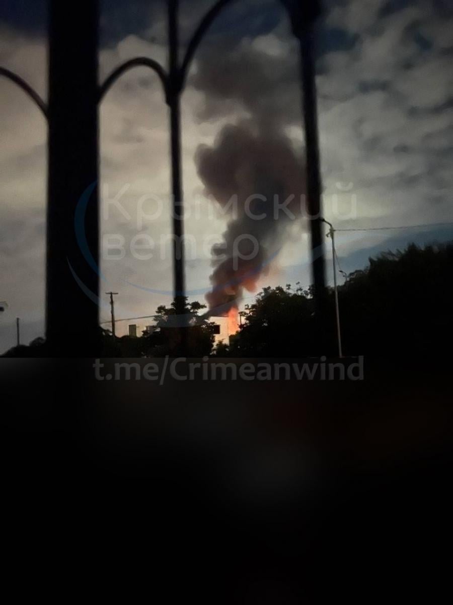 Пожар в Крыму 