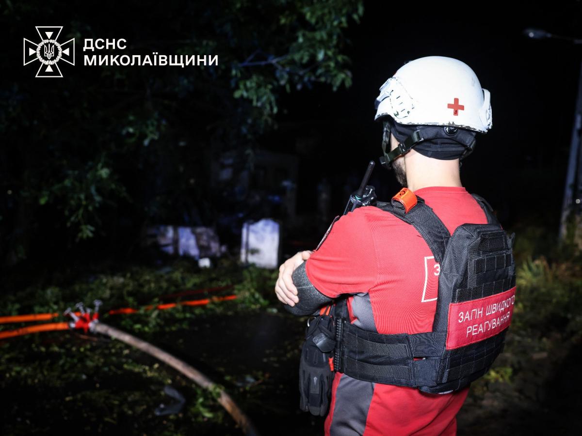 Последствия атаки на Николаев 12 июня