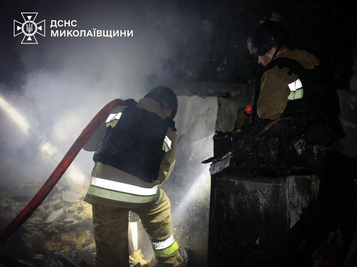 Последствия атаки на Николаев 12 июня