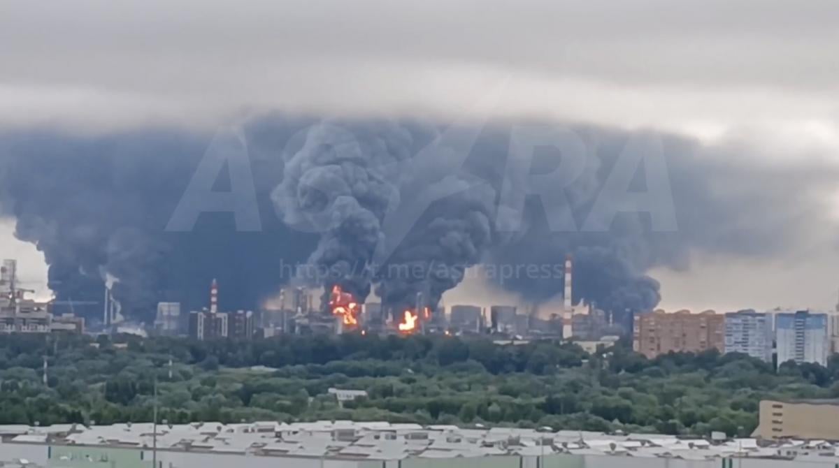 Пожар в Москве 