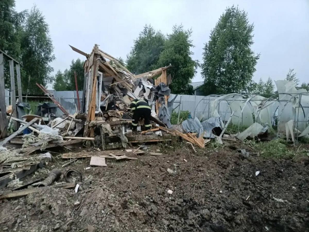 Последствия атаки дронов на Московскую область