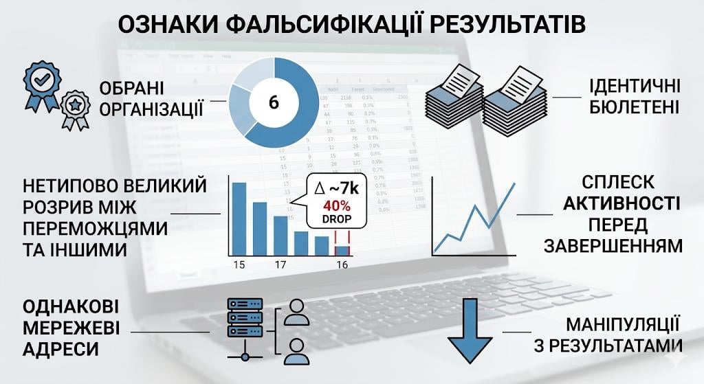 Юридична спільнота заявляє про масові порушення під час виборів до Ради громадського контролю НАБУ Юридична спільнота заявляє про масові порушення під час виборів до Ради громадського контролю НАБУ