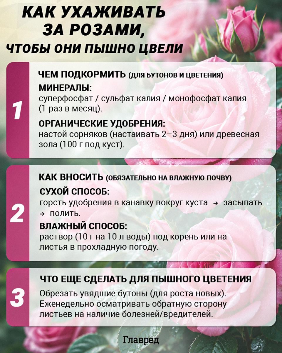 Как ухаживать за розами, чтобы они пышно цвели Как ухаживать за розами, чтобы они пышно цвели