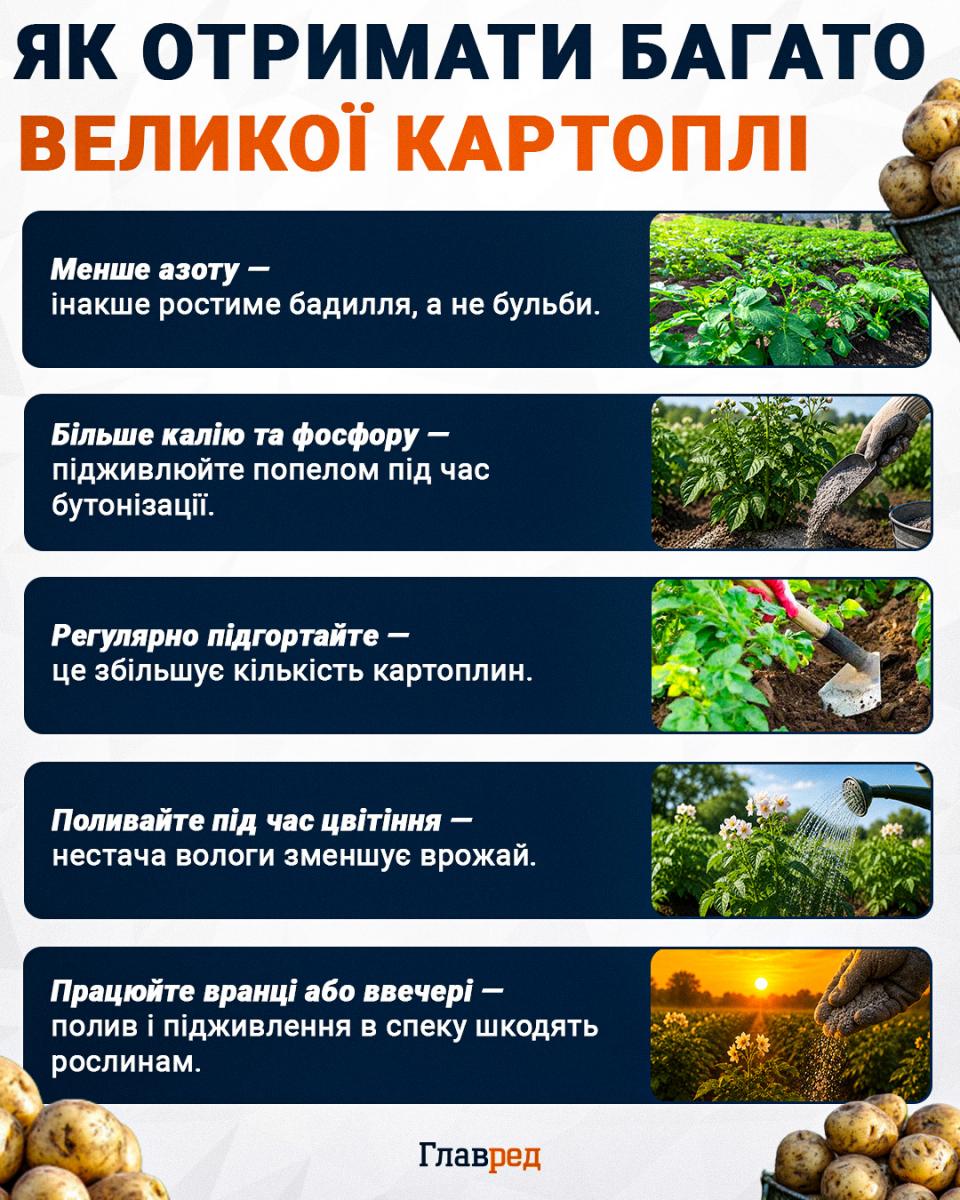 Як збільшити урожай картоплі