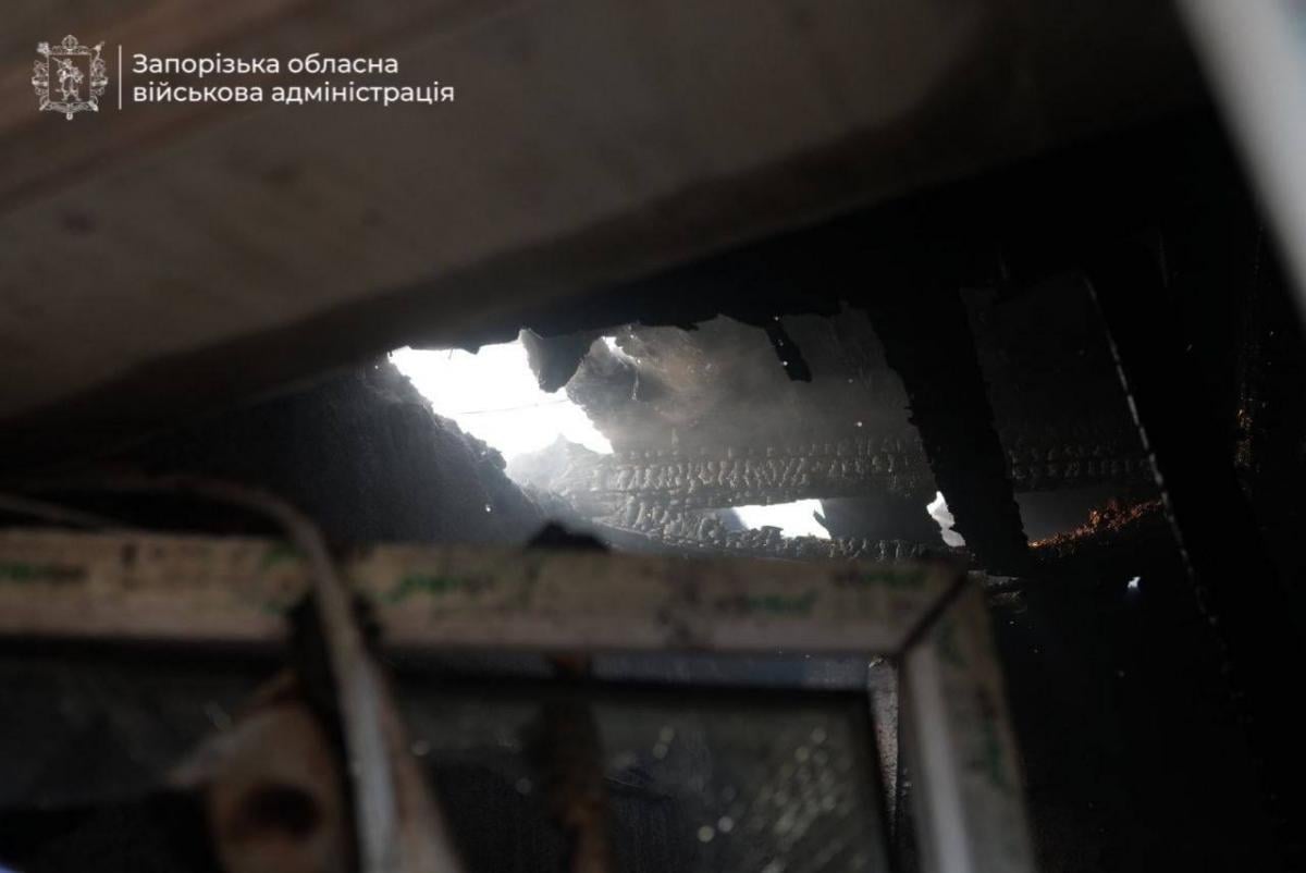 Последствия вражеской атаки по Запорожью 22 июня