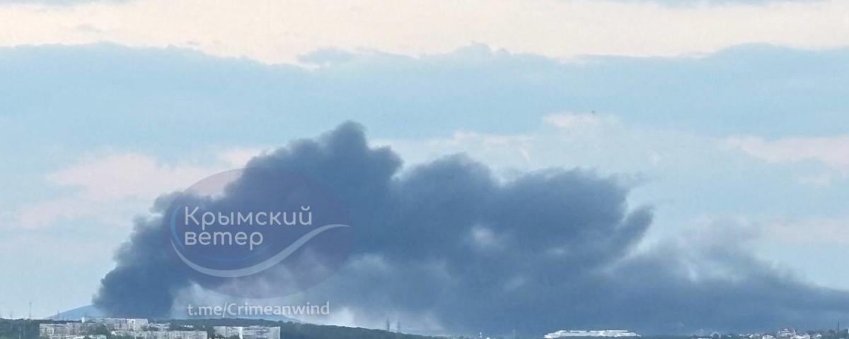 Горит электроподстанция 