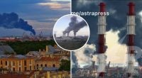 В день открытия ПМЭФ-2026 дроны атаковали Санкт-Петербург: город затянуло черным дымом