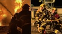 Пожар под Киевом: дроны РФ ударили по промышленному объекту, ранен мужчина
