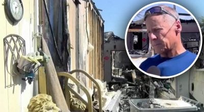 Мужчина остался без дома после крупного пожара и теперь требует установить виновных