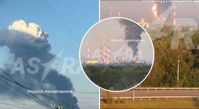 Дроны атаковали Самарскую область РФ: горит один из крупнейших НПЗ "Роснефти"