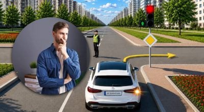 Справятся только внимательные водители: хитрый тест по ПДД с регулировщиком Справятся только внимательные водители: хитрый тест по ПДД с регулировщиком