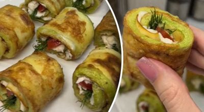 Кабачковые рулетики Кабачковые рулетики