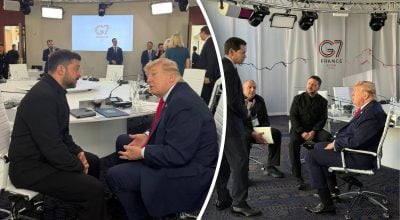 Зеленский встретился с Трампом в кулуарах саммита G7 Зеленский встретился с Трампом в кулуарах саммита G7