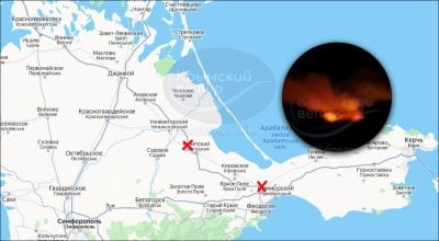 Десятки взрывов и пожары: дроны ударили сразу по стратегическим мостам в Крыму