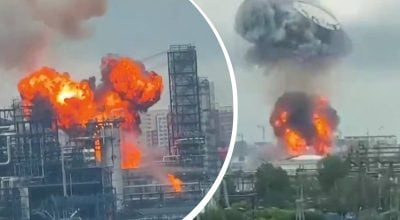 Вдруге за тиждень: дрони 'розгромили' НПЗ в Москві, деталі масштабного удару Вдруге за тиждень: дрони 'розгромили' НПЗ в Москві, деталі масштабного удару