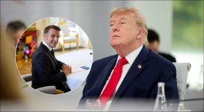 Трамп, Макрон Трамп, Макрон