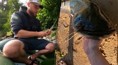 Українець зловив річкового монстра