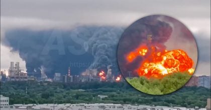 НПЗ добивають: дрони атакували Москву, над містом — вогонь і клуби чорного диму