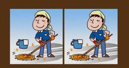 Тест на IQ: потрібно знайти 3 відмінності на картинці прибиральника за 37 с