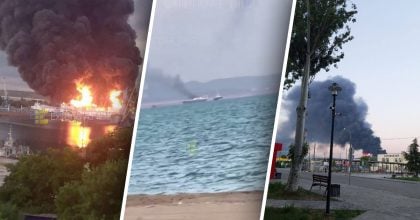 Под Москвой горит центр космической связи, поражены паромы и полигон РФ — Генштаб