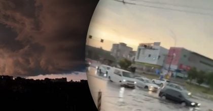 Київ накрила потужна буря: місто затоплює, падають дерева та зникає світло